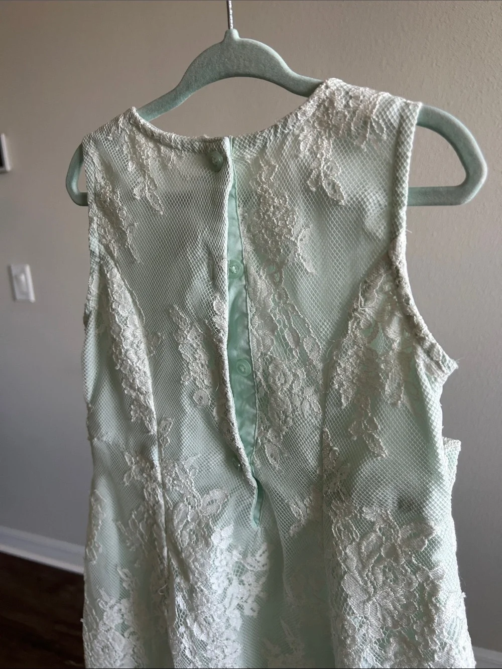 Gymboree Mint and White Lace Party Dress